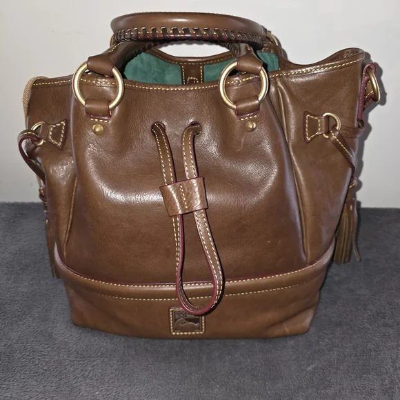 Dooney & Bourke Florentine Leather Buckley Bag – Chocolate Brown (Like New) - Picture 2 of 6
